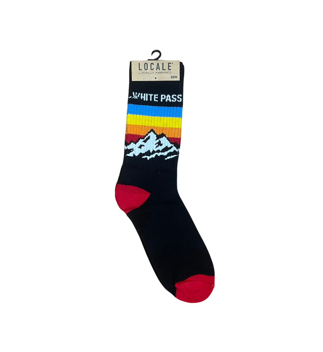 WP Black/Red Sport Sock