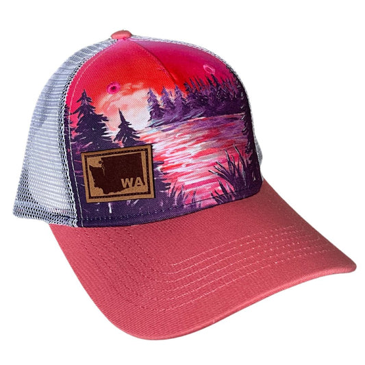 Pink Ripple Trucker