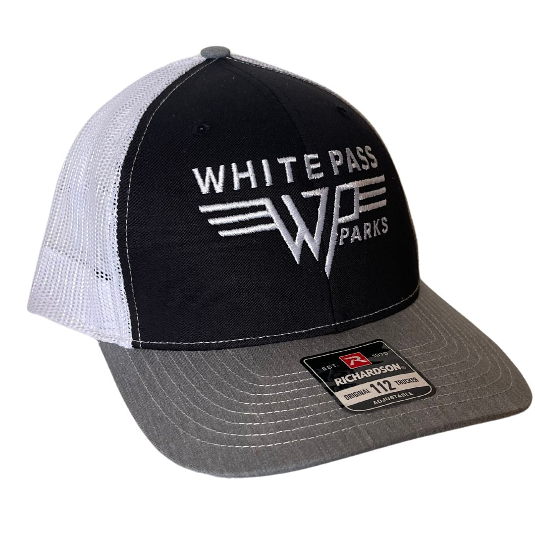 Gray/Black White Pass Parks Trucker