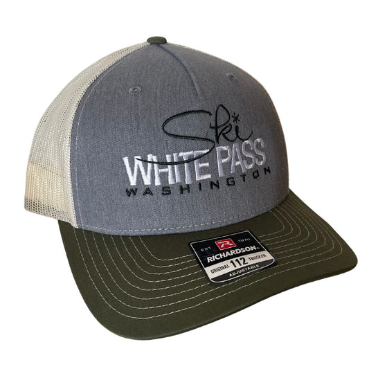 Gray/Green Ski White Pass Trucker