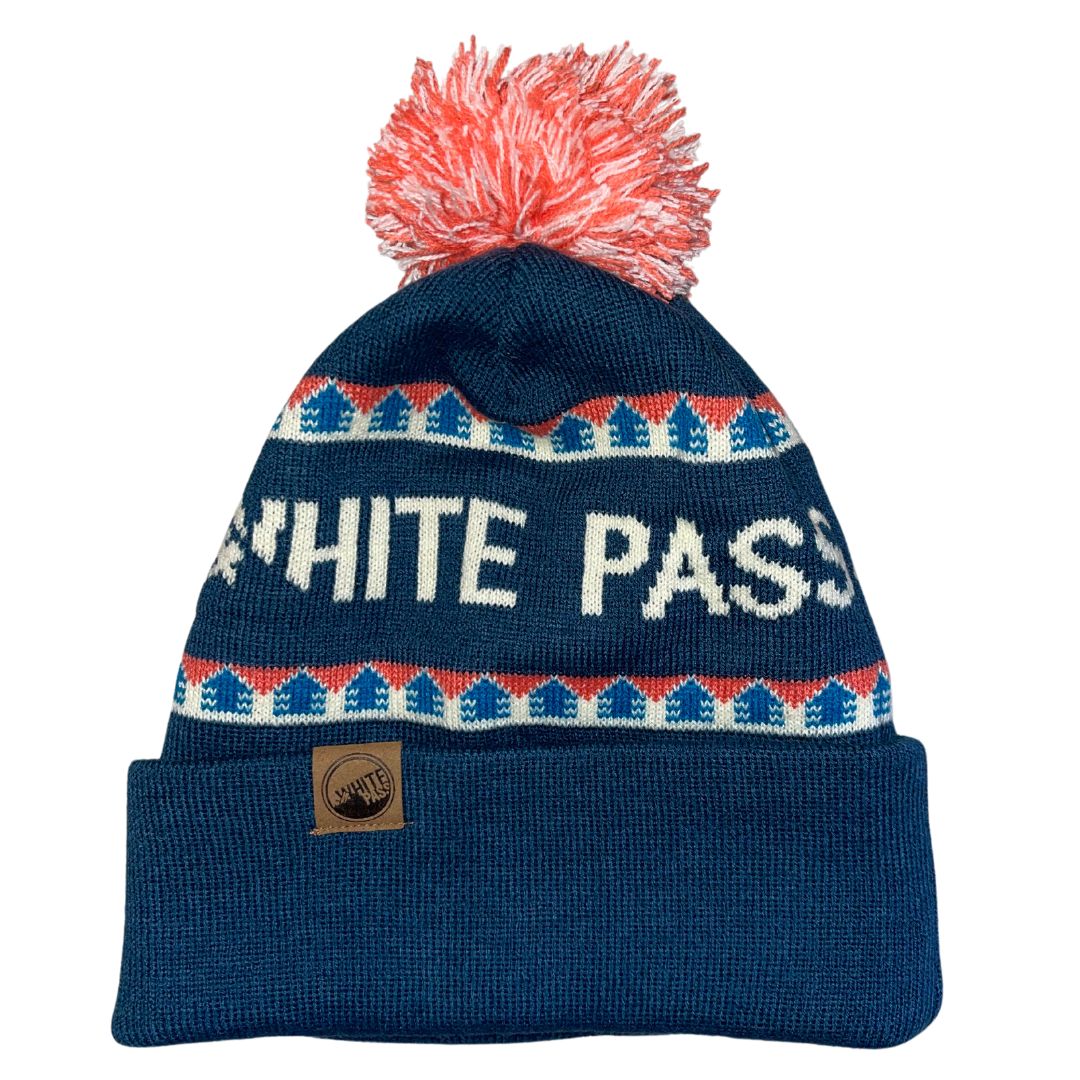 WP Navy/Coral Beanie